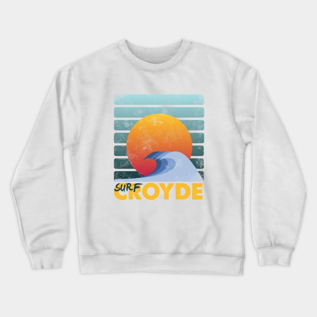 Surf Croyde Crewneck Sweatshirt by Randomart